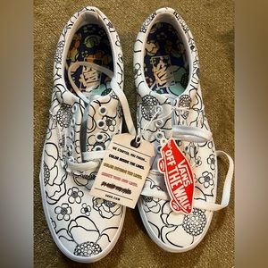 Vans color me in sneaks